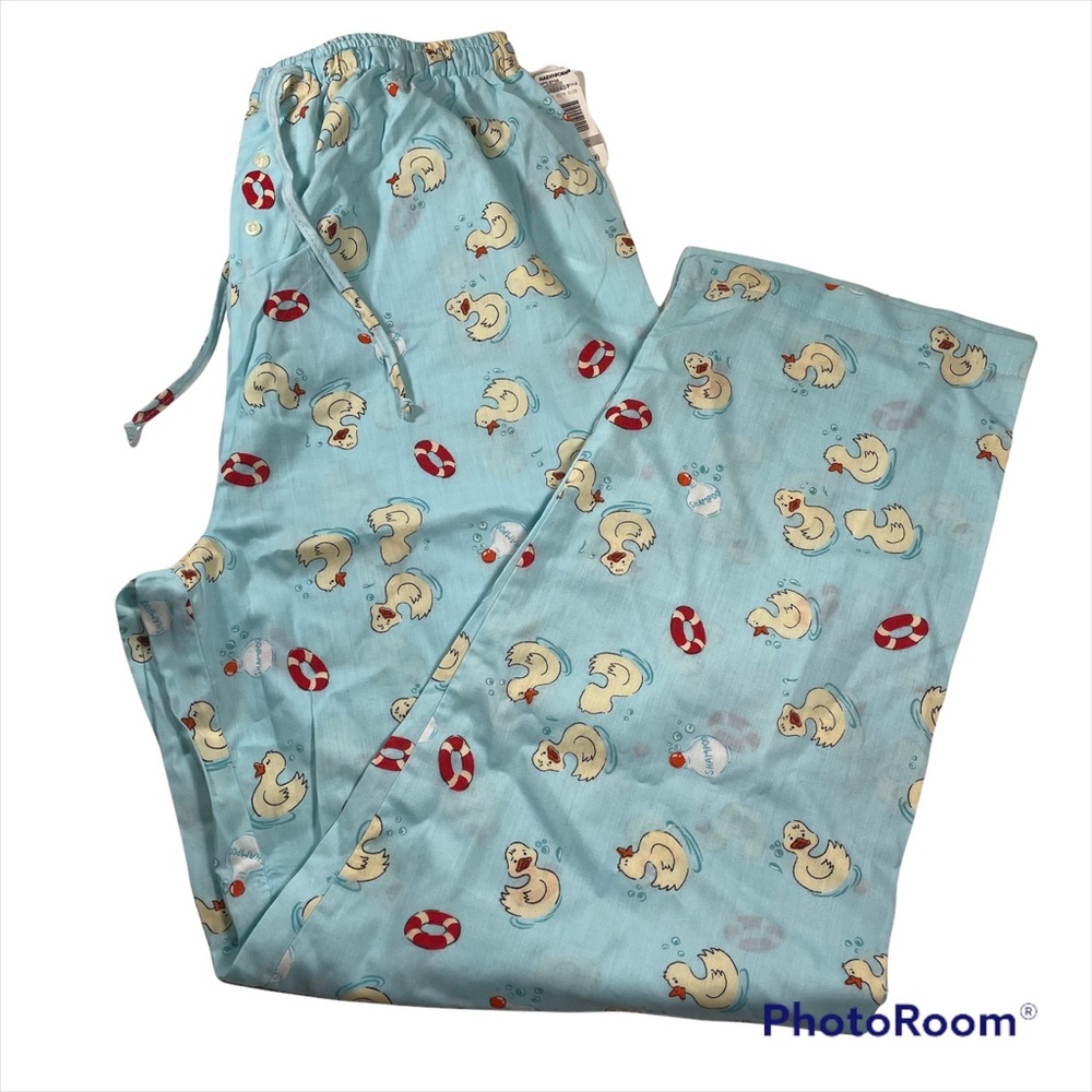NWT Maidenform woven pajama pants with ducky print size M